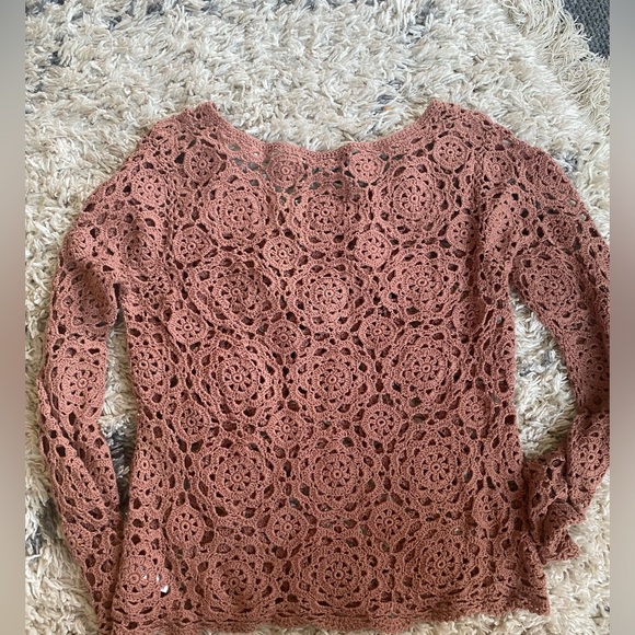 Crochet top long sleeve Forever 21 - Picture 4 of 5